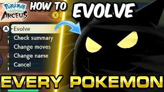 How to EVOLVE EVERY POKEMON in Pokemon Legends Arceus