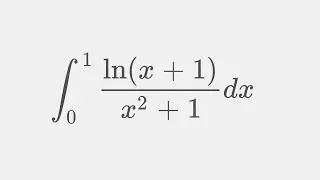 Embracing the Putnam Boi!  Integral ln(x+1)/(x^2+1) from 0 to 1 , 22/7 bigger pi Proof!