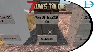 How to Keep Your Base From Collapsing? 7 Days To Die Alpha 16 Tutorial - Structural Integrity