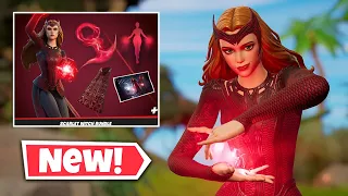 New SCARLET WITCH Skin Gameplay in Fortnite