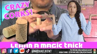 Crazy Corks Magic Trick // Tutorial // Learn how to link two corks together