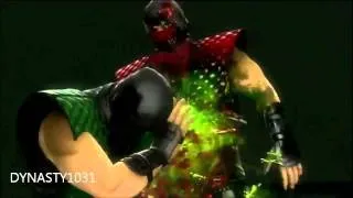 Mortal Kombat 9 (2011) Reptile Classic Costume *SECOND* Fatality! [HD]