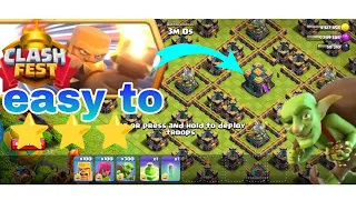 How to clear Clash Fest challenge of Clash Of Clans || easily 3 stars infinity goblin challenge coc