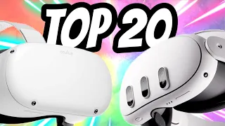 Top 20 Oculus Quest 2 & Meta Quest 3 Games