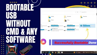 How to Create Bootable Pendrive Without any Software | Bootable pendrive kaise banaye (Easy Method)🚀