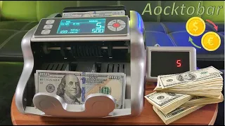 Aocktobar Money Counter Machine With Bank Grade Counterfeit Detection