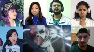 Эрен и Микаса против против титана Молотоборца || Реакция иностранцев на аниме Атака Титанов 4 сезон