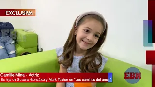 CONOCE A LA PROTAGONISTA INFANTIL de la telenovela "LOS CAMINOS DEL AMOR" Camille Mina | TELEVISA