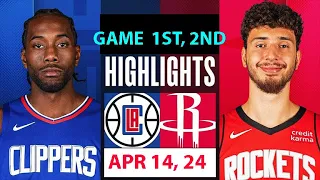 Los Angeles Clippers Vs Houston Rockets 1ST,2ND Qtr APR 14,2024| NBA Season