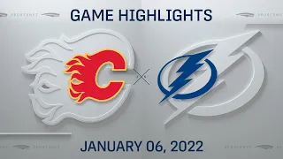 NHL Highlights | Flames vs. Lightning - Jan. 6, 2022