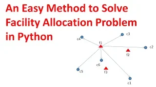 An Easy Method to Solve Facility Allocation Problem in Python