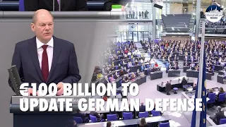 €100 billion to better equip troops! Germany vows to beef up defense budget amid Ukraine crisis