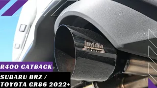 Invidia R400 Catback Exhaust - Subaru BRZ / Toyota GR86 2022+