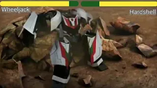 Wheeljack Vs Hardshell With Healthbars| (Transformers prime)