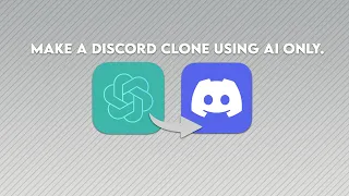 MAKING A DISCORD CLONE USING AI ONLY