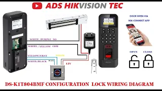 DS- K1T804 BMF Configuration, lock wiring diagram, add to hik-connect open door remotely