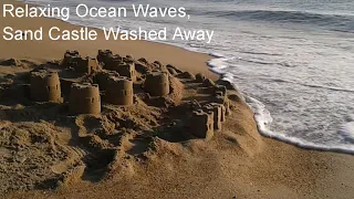 Sand Castle Destruction By Wave, Breach Sandcastle,