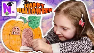 ДОМИК В ТЕТРАДИ! 🎃Домик Тыква Хэллоуин! Бумажный дом для кукол своими руками! DIY Pumkin House!