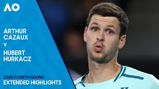Arthur Cazaux v Hubert Hurkacz Extended Highlights | Australian Open 2024 Fourth Round