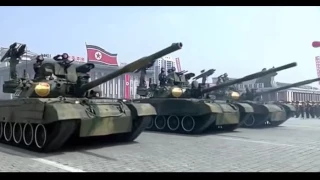 Мощь Корейской армии Военный парад в КНДР, видео 15 04 2017