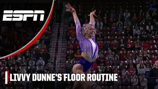 Olivia Dunne's floor routine earns her a 9.850 👏 | ESPN College Gymnastics
