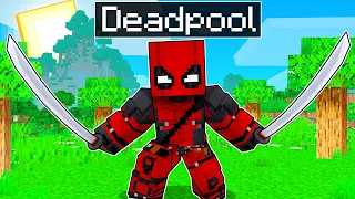 Virei o DEADPOOL no Minecraft POR 24 HORAS!