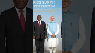 PM Modi's Inaugural Day at #BRICS Summit in Johannesburg, South Africa #short #brics2023