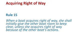 Racing Rules Explained: Acquiring Right of Way (Rule 15)