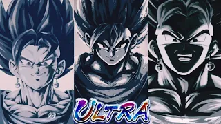 ULTRA SSGSS VEGITO REAL VS FAN-MADE INK BRUSH ANIMATIONS 🔥!! [Dragon Ball Legends]