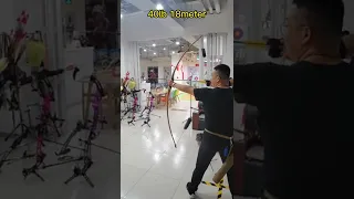 40lb longbow shooting