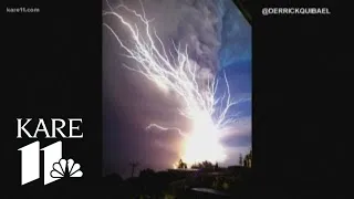 WeatherMinds: Lightning storm rages over erupting volcano