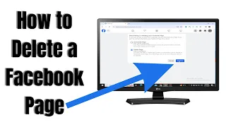 How to Delete a Facebook Page on Laptop/PC(2024)