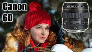 Зимняя фотосессия на CANON 6D + EF 85mm f/1.8 USM. Обзор объектива + дополнения к обзору камеры.