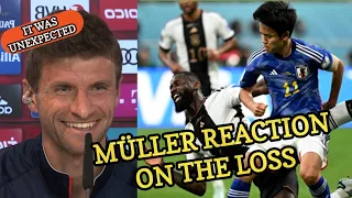 Müller's reaction to the defeat against Japan | Germany Vs Japan Post Match Interview