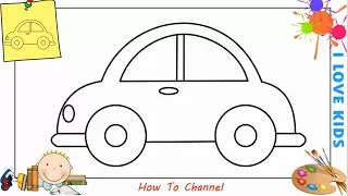 How to draw a car EASY step by step for beginners 8