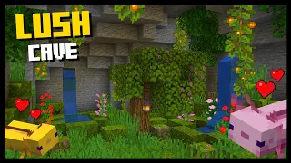 Minecraft: How to Build a LUSH CAVE! - Tutorial