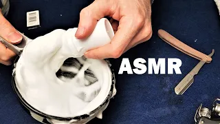 Foamy Traditional Shave 💈 ASMR No Talking