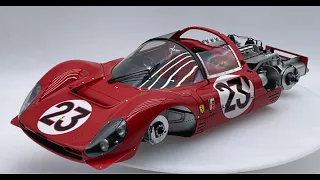 Building MFH 1/12 Ferrari 330P4 1967 Daytona 24 hours : Step 16 Front Cowl - Part 4