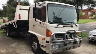 Hino FD1024 with a EKOBOL full remote TILTSLIDE Tray