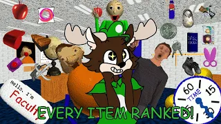 Every Baldi's Basics Item RANKED! - L is Weegee