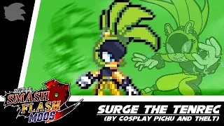 SSF2 Mods Showcase Surge the Tenrec (by @cosplaypichu6798 and @Thelt122)