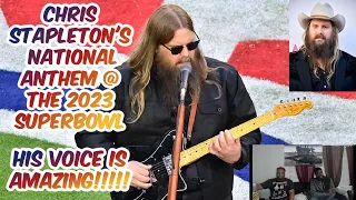 Soooo Soulful 😱 Chris Stapleton National Anthem @ The Superbowl 2023 🫶🏽🙌🏽 JoCurKRAZEreacts 💯🎯