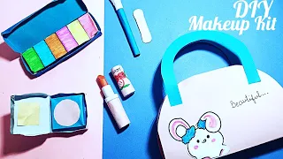 DIY cute make-up kit at home || paper make-up set || DIY || how to make cute paper set