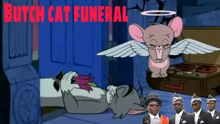 Coffin dance meme complications | Funeral of black cat Tom and jerry