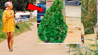 SHE THOUGHT IT WAS A TREE😂HILARIOUS SCREAMS & LAUGHTER-BUSHMAN PRANK