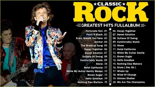 Classic Rock Songs 70s 80s 90s Full Album | The Rolling Stones, Aerosmith, Dire Straits, Queen, CCR