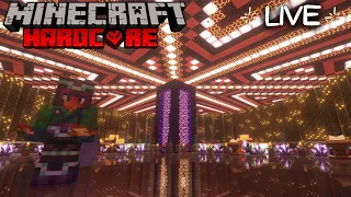 Nether Hub Interior Decorating in Hardcore Minecraft Survival Let's Play 1.20