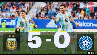 Argentina vs Estonia Full Extended Highlights 2022 Live | Messi 5 goals vs Estonia 2022 HD