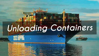 Containers discharging in Container terminal | Merchant Navy