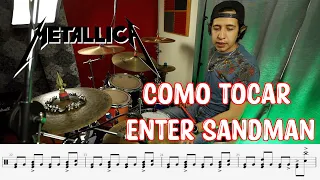 Cómo tocar Enter Sandman de Metallica en Batería | Hugo Zerecero